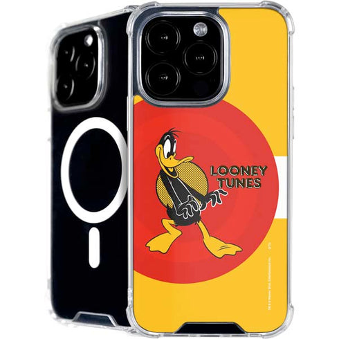Looney Tunes Daffy Duck Yellow Stripes iPhone 16 Pro MagSafe Case
