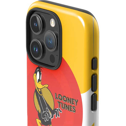 Looney Tunes Daffy Duck Yellow Stripes iPhone 16 Pro Max Impact Case