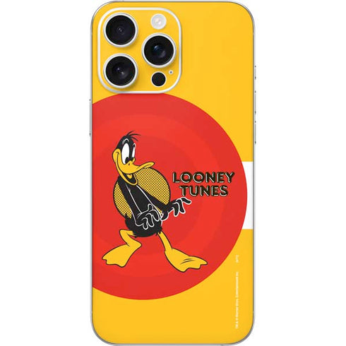 Looney Tunes Daffy Duck Yellow Stripes iPhone 16 Pro Max Skin