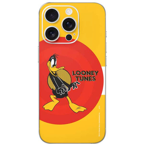 Looney Tunes Daffy Duck Yellow Stripes iPhone 16 Pro Skin