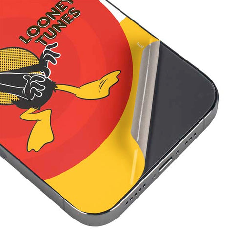 Looney Tunes Daffy Duck Yellow Stripes iPhone 16 Pro Skin