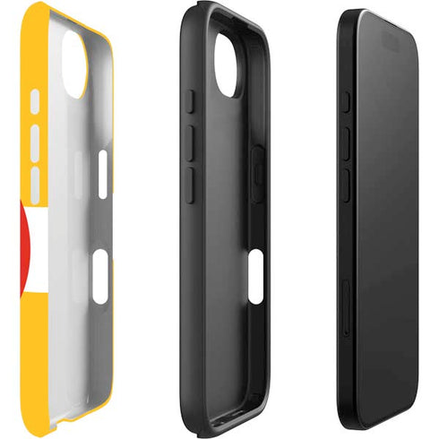 Looney Tunes Daffy Duck Yellow Stripes iPhone 16e Impact Case