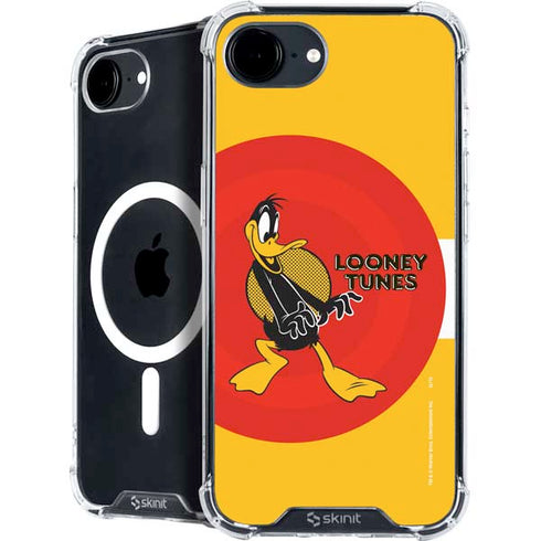 Looney Tunes Daffy Duck Yellow Stripes iPhone 16e MagSafe Case