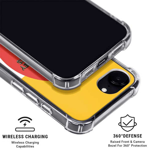 Looney Tunes Daffy Duck Yellow Stripes iPhone 16e MagSafe Case