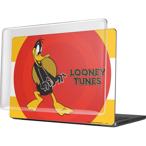 Looney Tunes Daffy Duck Yellow Stripes MacBook Pro 14in (2021-24) Case plus Skin