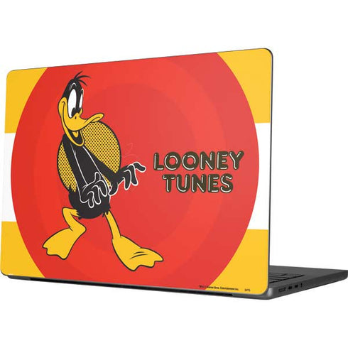 Looney Tunes Daffy Duck Yellow Stripes Apple MacBook Pro 14-inch Skin