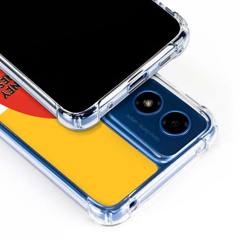 Looney Tunes Daffy Duck Yellow Stripes Moto G 5G (2024) Clear Case