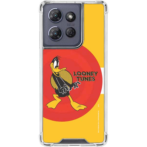 Looney Tunes Daffy Duck Yellow Stripes Moto G Play 5G (2025) Clear Case