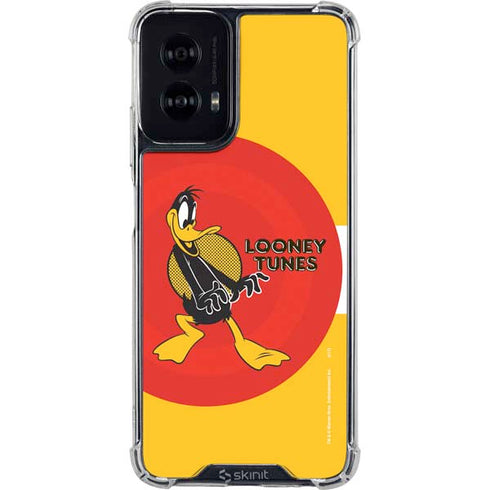 Looney Tunes Daffy Duck Yellow Stripes Moto G Power 5G (2024) Clear Case