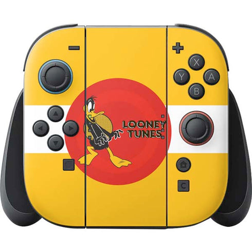Looney Tunes Daffy Duck Yellow Stripes Nintendo Switch 2 (2025) Joy-Con Controller Skin