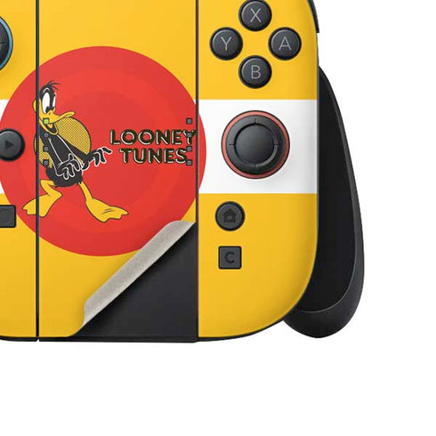 Looney Tunes Daffy Duck Yellow Stripes Nintendo Switch 2 (2025) Joy-Con Controller Skin