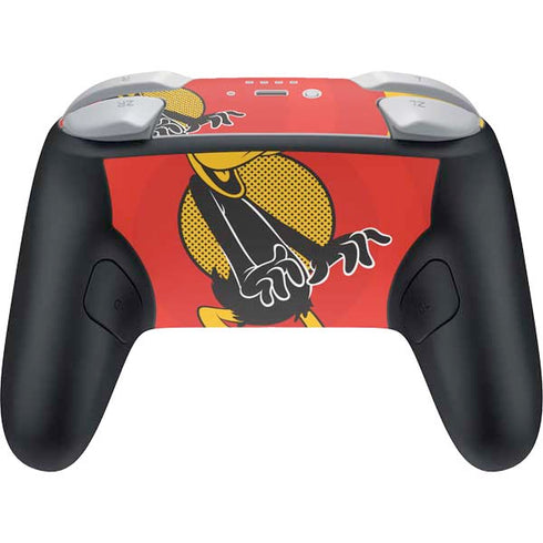 Looney Tunes Daffy Duck Yellow Stripes Nintendo Switch 2 (2025) Pro Controller Skin