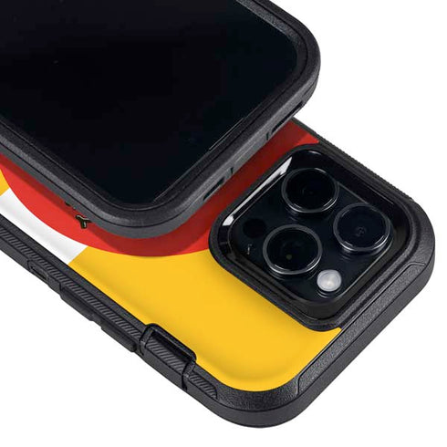 Looney Tunes Daffy Duck Yellow Stripes Otterbox Defender iPhone Skin