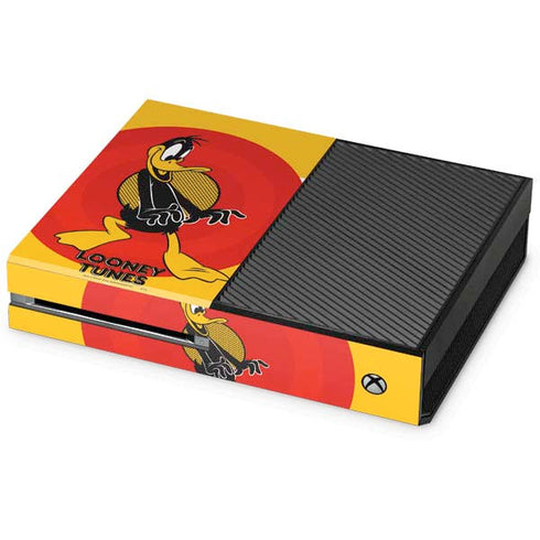 Looney Tunes Daffy Duck Yellow Stripes Xbox One Console Skin