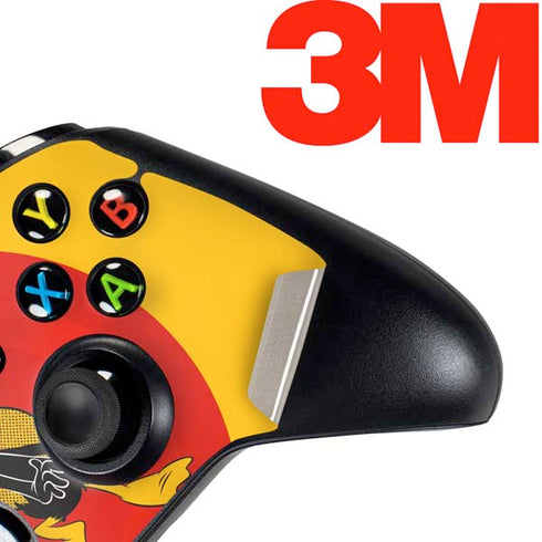 Looney Tunes Daffy Duck Yellow Stripes Xbox One Controller Skin