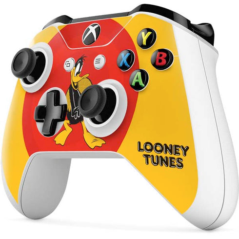 Looney Tunes Daffy Duck Yellow Stripes Xbox One S Controller Skin