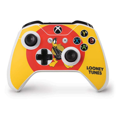 Looney Tunes Daffy Duck Yellow Stripes Xbox One S Controller Skin