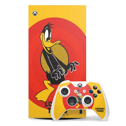 Looney Tunes Daffy Duck Yellow Stripes Xbox Series X Skins