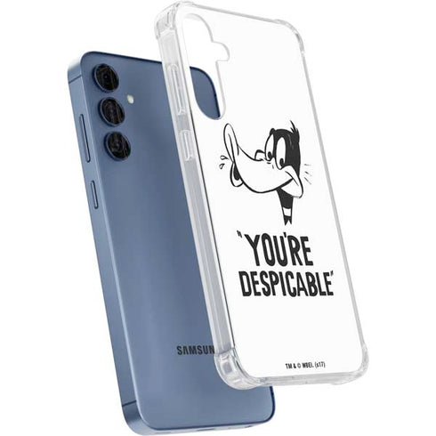 Looney Tunes Daffy Duck Youre Despicable Galaxy A55 5G Clear Case