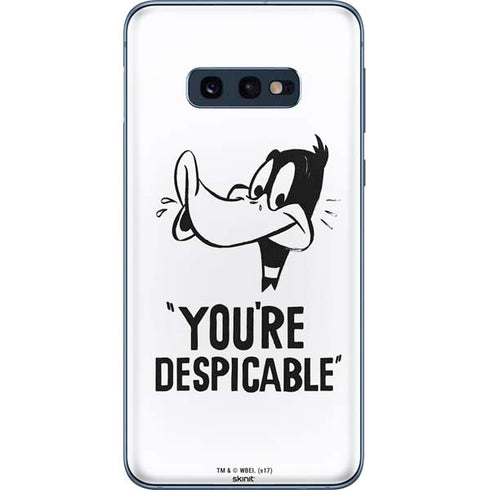 Looney Tunes Daffy Duck Youre Despicable Galaxy S10e Skin