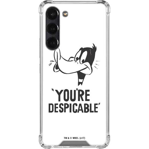 Looney Tunes Daffy Duck Youre Despicable Galaxy S24 FE Clear Case