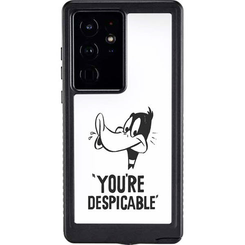 Looney Tunes Daffy Duck Youre Despicable Galaxy S24 Ultra Waterproof Case