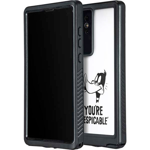 Looney Tunes Daffy Duck Youre Despicable Galaxy S24 Ultra Waterproof Case