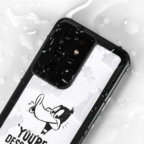 Looney Tunes Daffy Duck Youre Despicable Galaxy S24 Ultra Waterproof Case