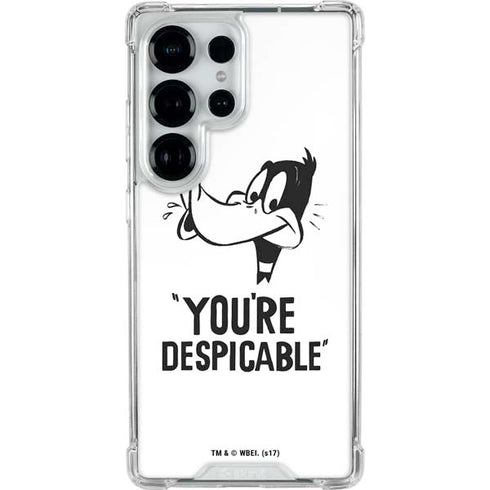 Looney Tunes Daffy Duck Youre Despicable Galaxy S25 Ultra Clear Case