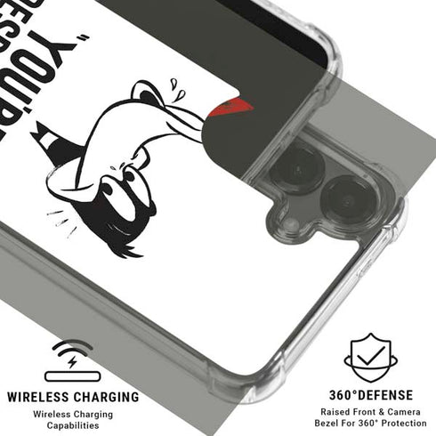 Looney Tunes Daffy Duck Youre Despicable Galaxy S26 Plus Clear Case