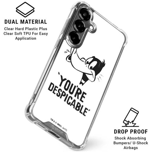 Looney Tunes Daffy Duck Youre Despicable Galaxy S26 Plus Clear Case