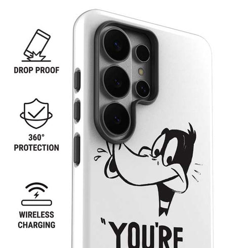 Looney Tunes Daffy Duck Youre Despicable Galaxy S26 Ultra Impact Case