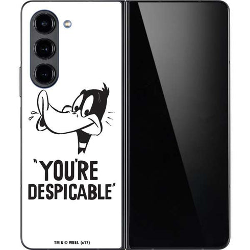 Looney Tunes Daffy Duck Youre Despicable Galaxy Z Fold5 5G Skin