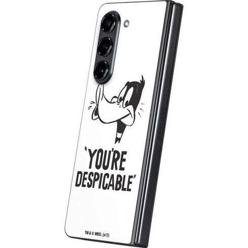 Looney Tunes Daffy Duck Youre Despicable Galaxy Z Fold5 5G Skin