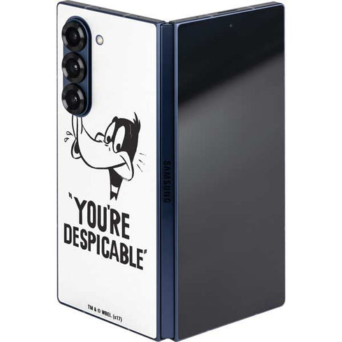 Looney Tunes Daffy Duck Youre Despicable Galaxy Z Fold6 Skin