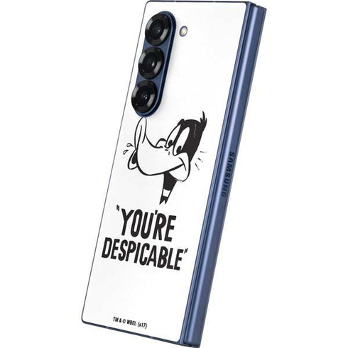 Looney Tunes Daffy Duck Youre Despicable Galaxy Z Fold6 Skin