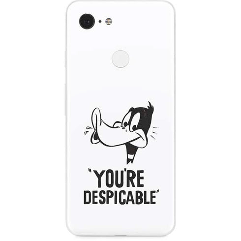Looney Tunes Daffy Duck Youre Despicable Google Pixel 3 Skin