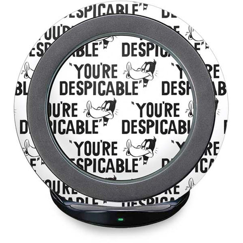 Looney Tunes Daffy Duck Youre Despicable Grid Fast Charge Wireless Charging Stand Skin