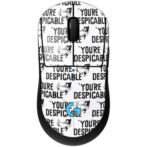Looney Tunes Daffy Duck Youre Despicable Grid G Pro Wireless Gaming Mouse Skin