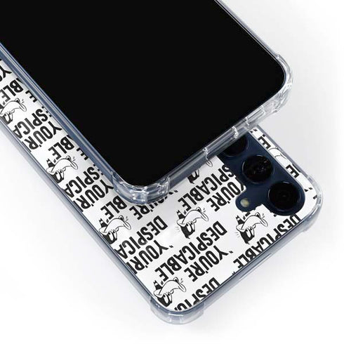 Looney Tunes Daffy Duck Youre Despicable Grid Galaxy A55 5G Clear Case