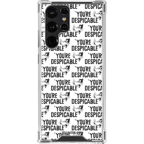 Looney Tunes Daffy Duck Youre Despicable Grid Galaxy S23 Ultra Clear Case