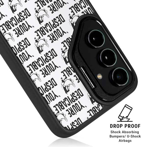 Looney Tunes Daffy Duck Youre Despicable Grid Galaxy S24 FE Kickstand Case