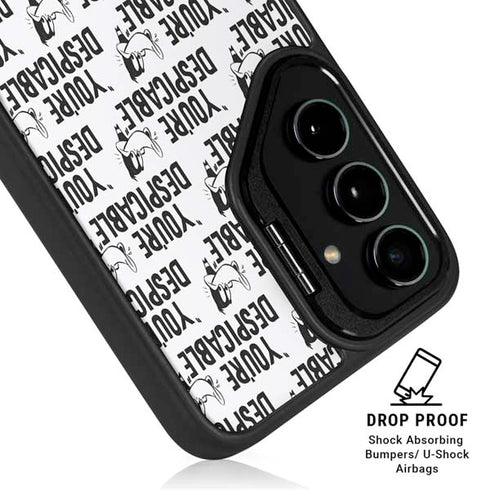 Looney Tunes Daffy Duck Youre Despicable Grid Galaxy S25 Kickstand Case