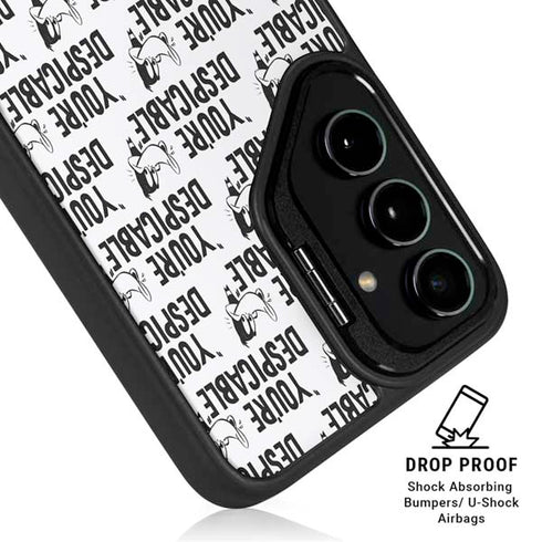 Looney Tunes Daffy Duck Youre Despicable Grid Galaxy S25 Plus Kickstand Case