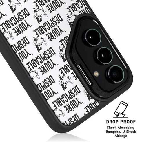 Looney Tunes Daffy Duck Youre Despicable Grid Galaxy S25 Ultra Kickstand Case