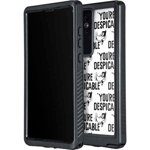 Looney Tunes Daffy Duck Youre Despicable Grid Galaxy S24 Ultra Waterproof Case