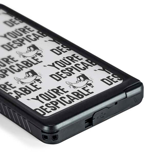 Looney Tunes Daffy Duck Youre Despicable Grid Galaxy S24 Ultra Waterproof Case