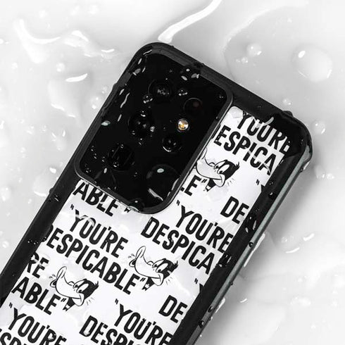 Looney Tunes Daffy Duck Youre Despicable Grid Galaxy S24 Ultra Waterproof Case