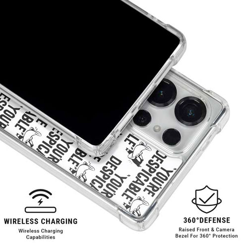 Looney Tunes Daffy Duck Youre Despicable Grid Galaxy S25 Ultra Clear Case