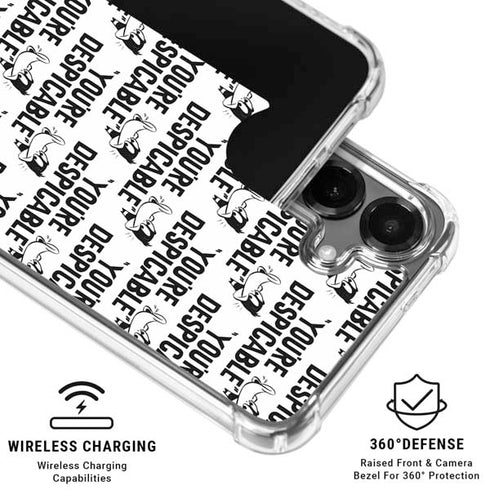 Looney Tunes Daffy Duck Youre Despicable Grid Galaxy S26 Clear Case